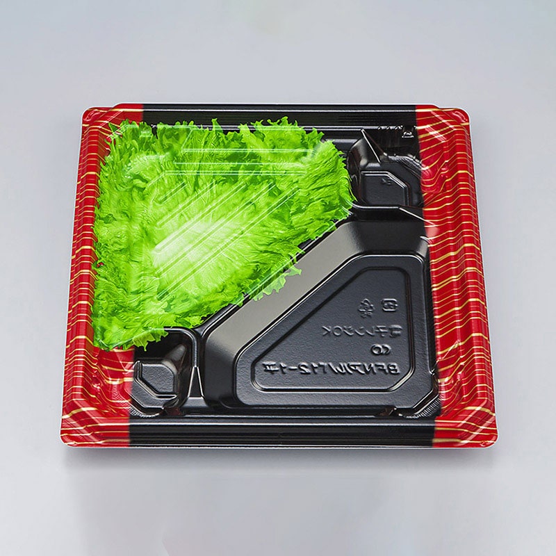 シーピー化成 弁当容器 BFNアルバ 本体 12-1平 滝縞L 50枚/袋(ご注文単位8袋)【直送品】