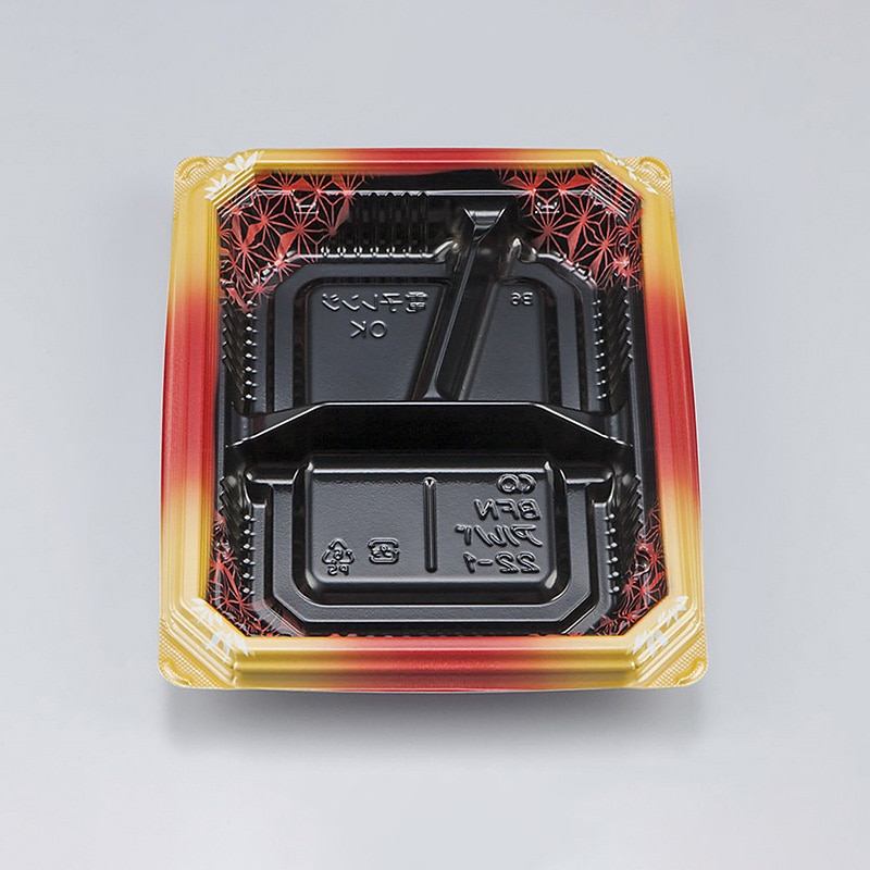 シーピー化成 弁当容器 BFNアルバ 本体 22-1 晶葉 50枚/袋(ご注文単位18袋)【直送品】