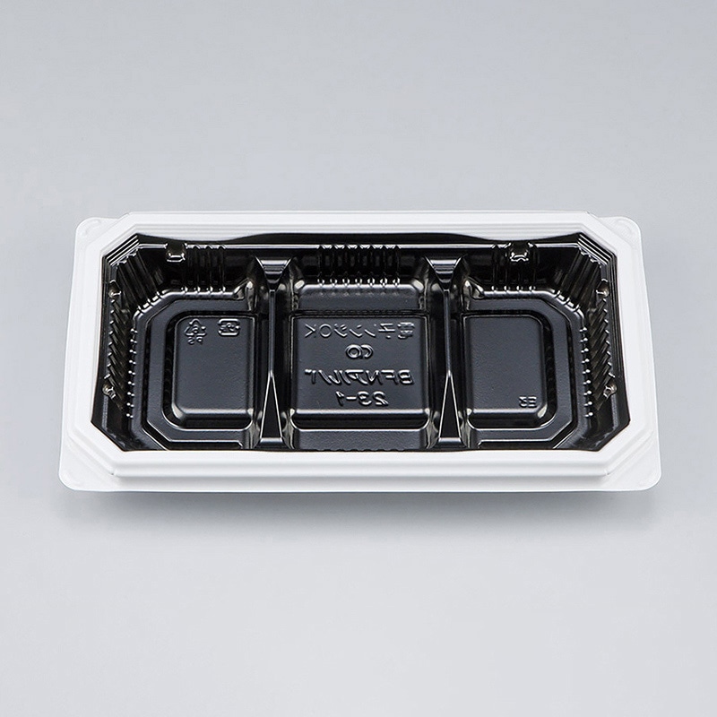 シーピー化成 弁当容器 BFNアルバ 本体 23-1 BW 50枚/袋(ご注文単位16袋)【直送品】