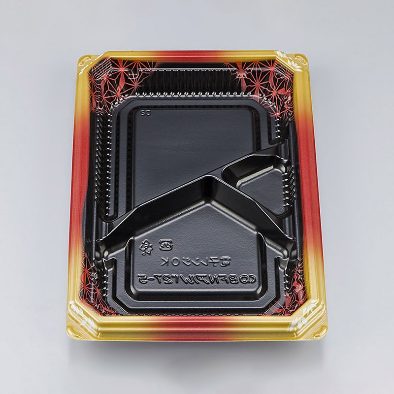 シーピー化成 弁当容器 BFNアルバ 本体 27-5 晶葉 50枚/袋(ご注文単位12袋)【直送品】