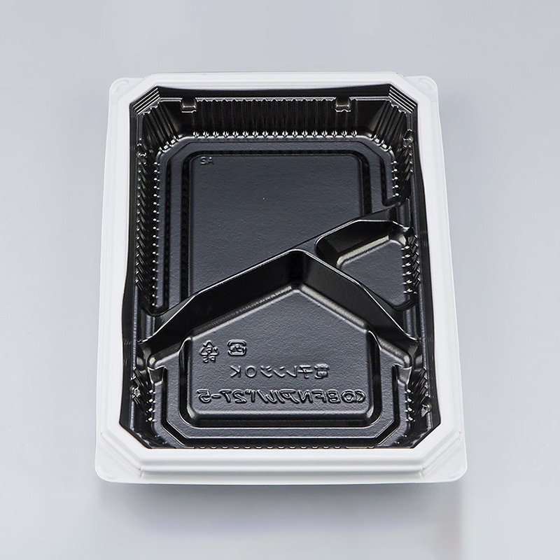 シーピー化成 弁当容器 BFNアルバ 本体 27-5 BW 50枚/袋(ご注文単位12袋)【直送品】