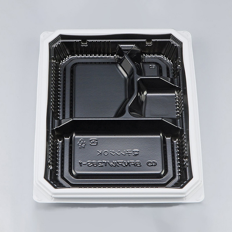 シーピー化成 弁当容器 BFNアルバ 本体 28S-1 BW 50枚/袋(ご注文単位12袋)【直送品】