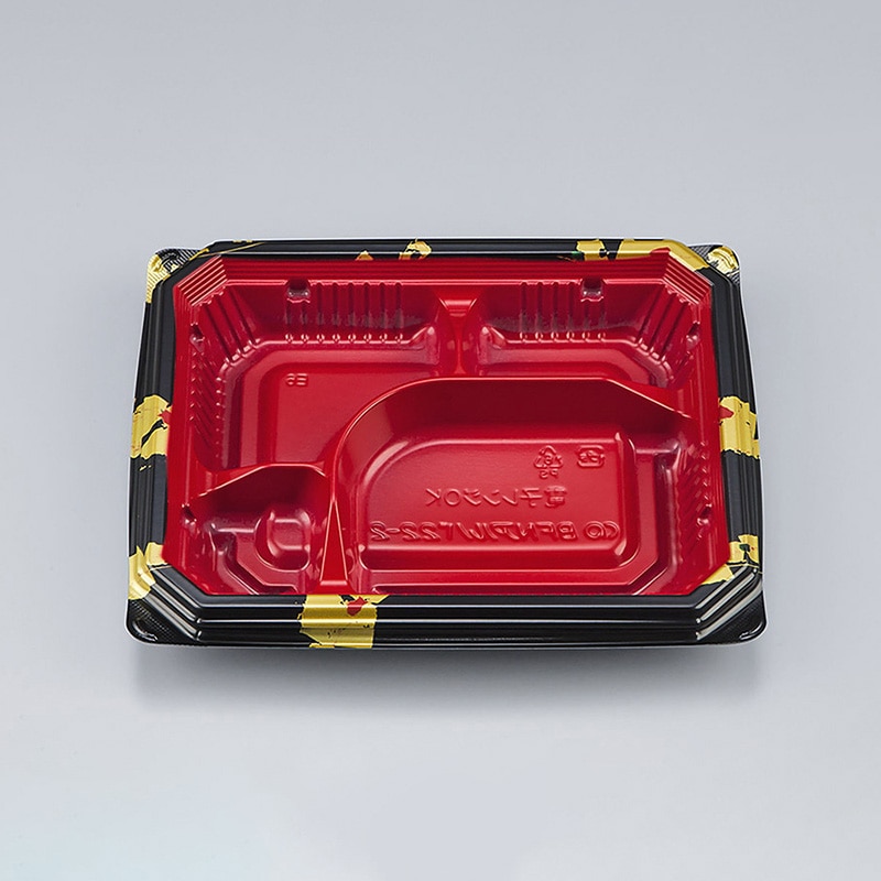 シーピー化成 弁当容器 BFNアルバ 本体 22-2 輪島内赤 50枚/袋(ご注文単位18袋)【直送品】