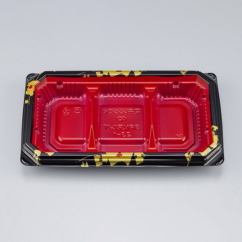 シーピー化成 弁当容器 BFNアルバ 本体 23-1 輪島内赤 50枚/袋(ご注文単位16袋)【直送品】