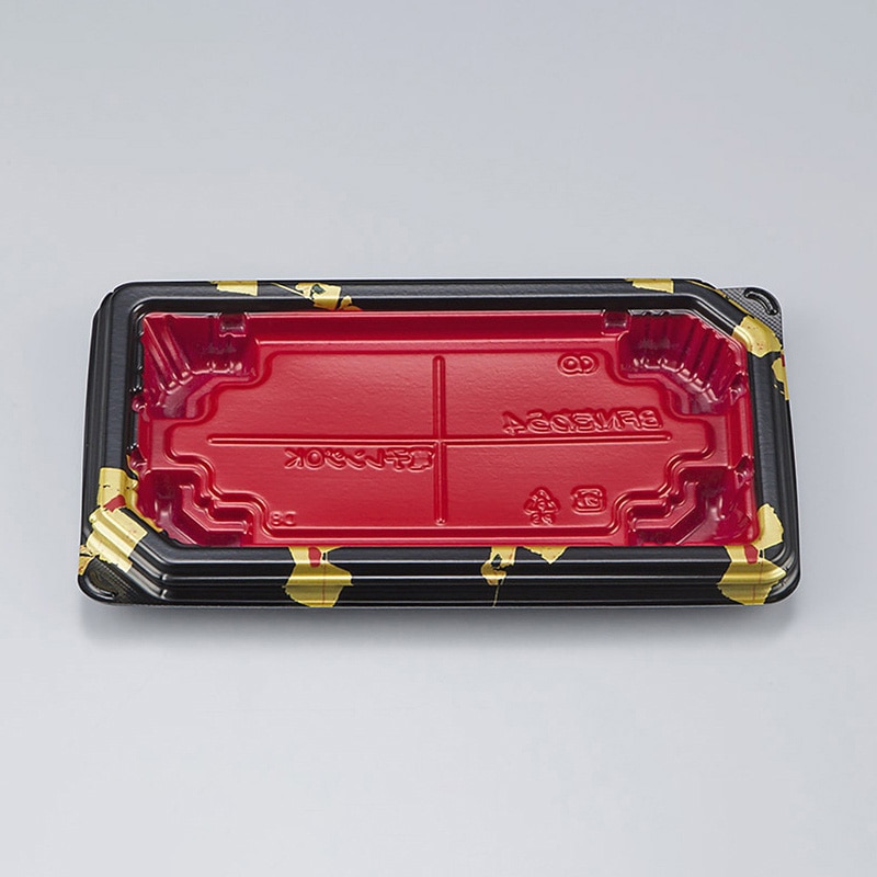 >シーピー化成 米飯容器 BFNたわら 本体 4 輪島内赤 50枚/袋(ご注文単位16袋)【直送品】