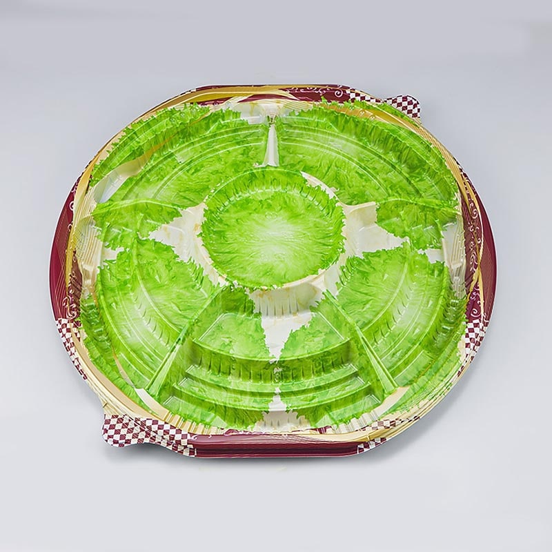 シーピー化成 オードブル容器 NU盛ブル丸 本体 35 アラモード 10枚/袋(ご注文単位12袋)【直送品】