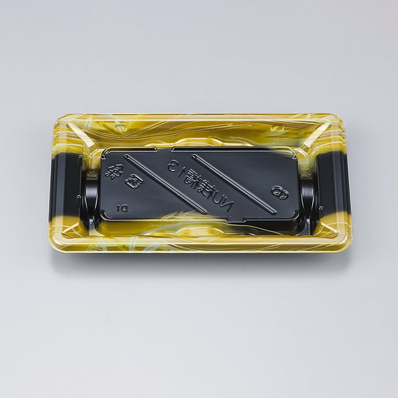 シーピー化成 寿司容器 NU桟橋 本体 13 そよ風金 50枚/袋(ご注文単位30袋)【直送品】