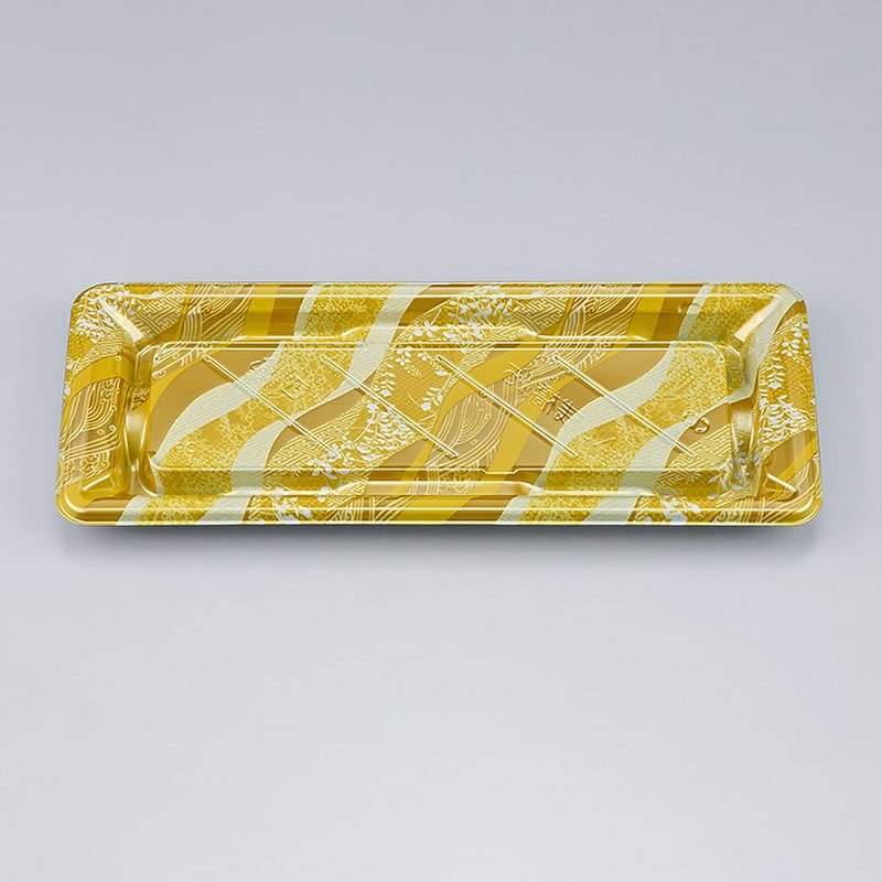 シーピー化成 寿司容器 NU桟橋 本体 15 絹風金 50枚/袋(ご注文単位20袋)【直送品】