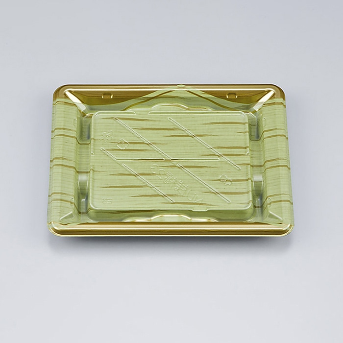 シーピー化成 寿司容器　NU桟橋　本体 23 竹づつみ 50枚/袋（ご注文単位18袋）【直送品】