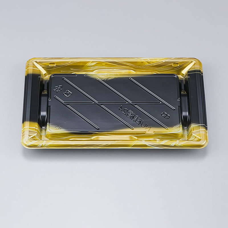 シーピー化成 寿司容器 NU桟橋 本体 24 そよ風金 50枚/袋(ご注文単位18袋)【直送品】