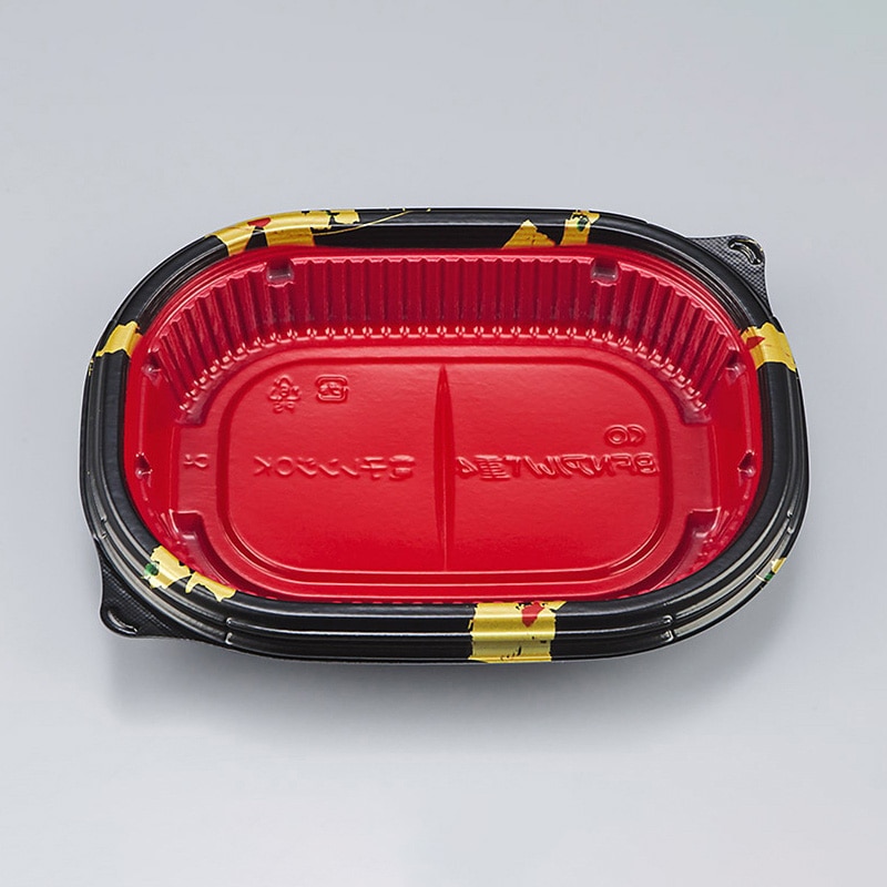 シーピー化成 弁当容器 BFNアルバ重 本体 4 輪島内赤 50枚/袋(ご注文単位16袋)【直送品】