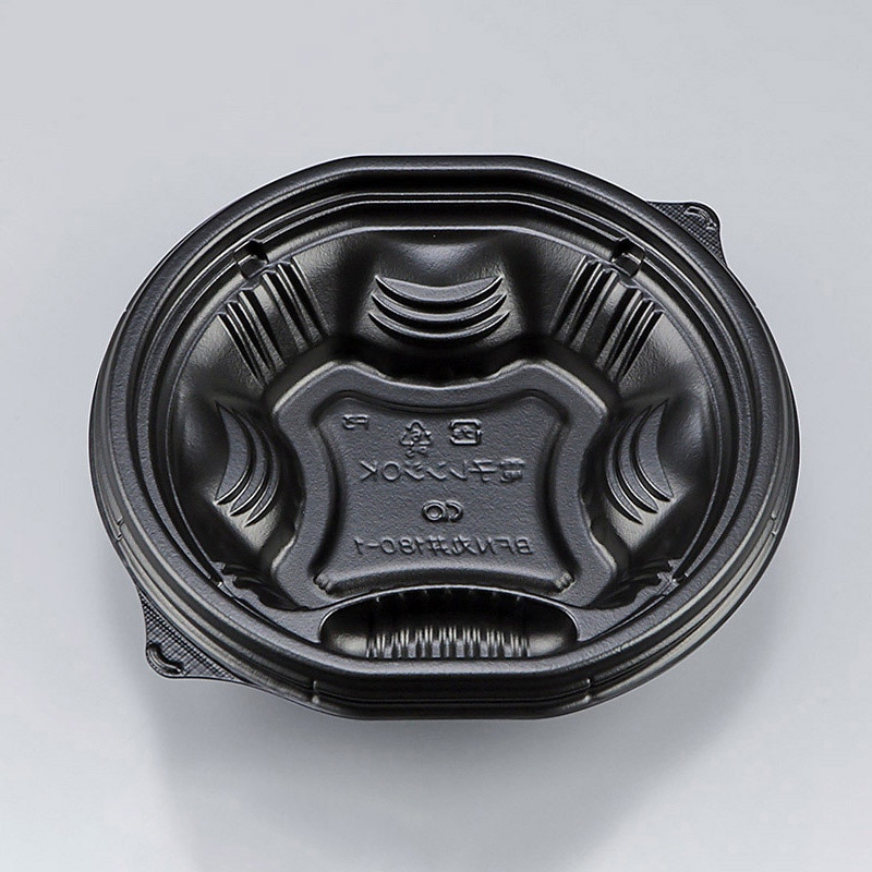 シーピー化成 丼容器 BFN丸丼 本体 180-1 黒 50枚/袋(ご注文単位12袋)【直送品】