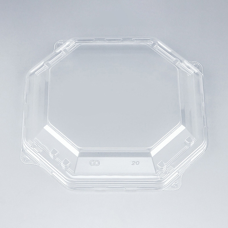 >シーピー化成 弁当容器 BFNアルバ 外嵌合蓋 八角20 50枚/袋(ご注文単位12袋)【直送品】