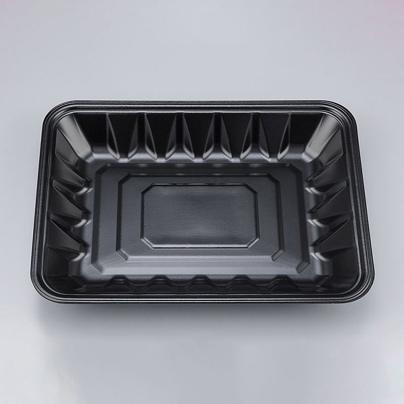 シーピー化成 精肉用トレー 新L大 28-21-38 黒 50枚/袋(ご注文単位12袋)【直送品】