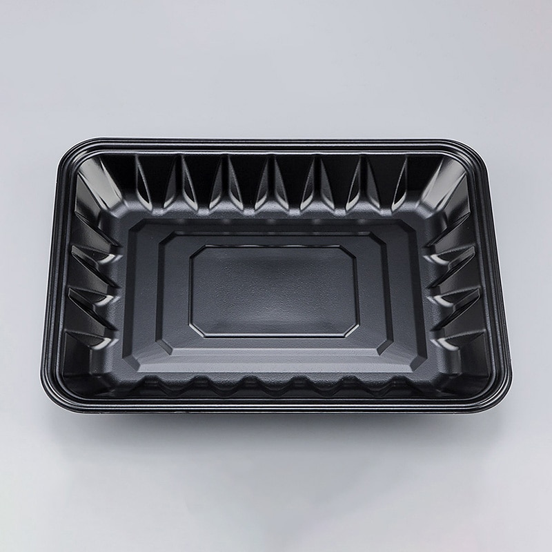 シーピー化成 精肉用トレー 新L大 29-22-35 黒 50枚/袋(ご注文単位8袋)【直送品】