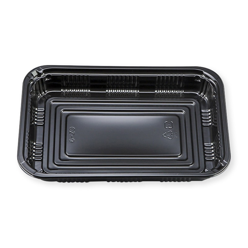 シーピー化成 惣菜容器 CZ-9 BS黒 本体 50枚/袋