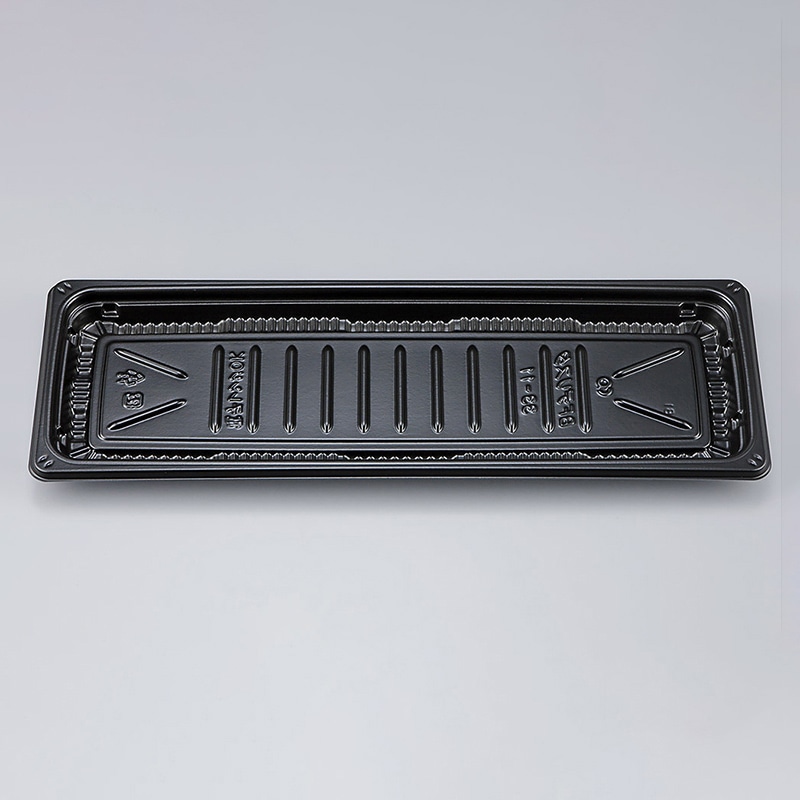 シーピー化成 惣菜容器　BFデリスタ　本体 33-11 黒 50枚/袋（ご注文単位8袋）【直送品】