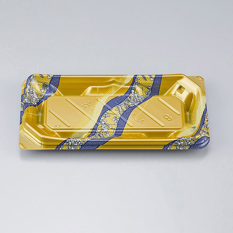 シーピー化成 寿司容器 NUN鞆 本体 14 さや波 50枚/袋(ご注文単位18袋)【直送品】