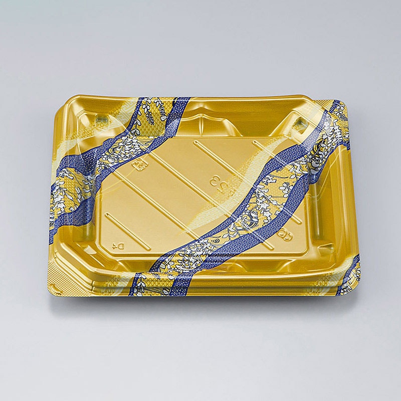 シーピー化成 寿司容器 NUN鞆 本体 23 さや波 50枚/袋(ご注文単位16袋)【直送品】