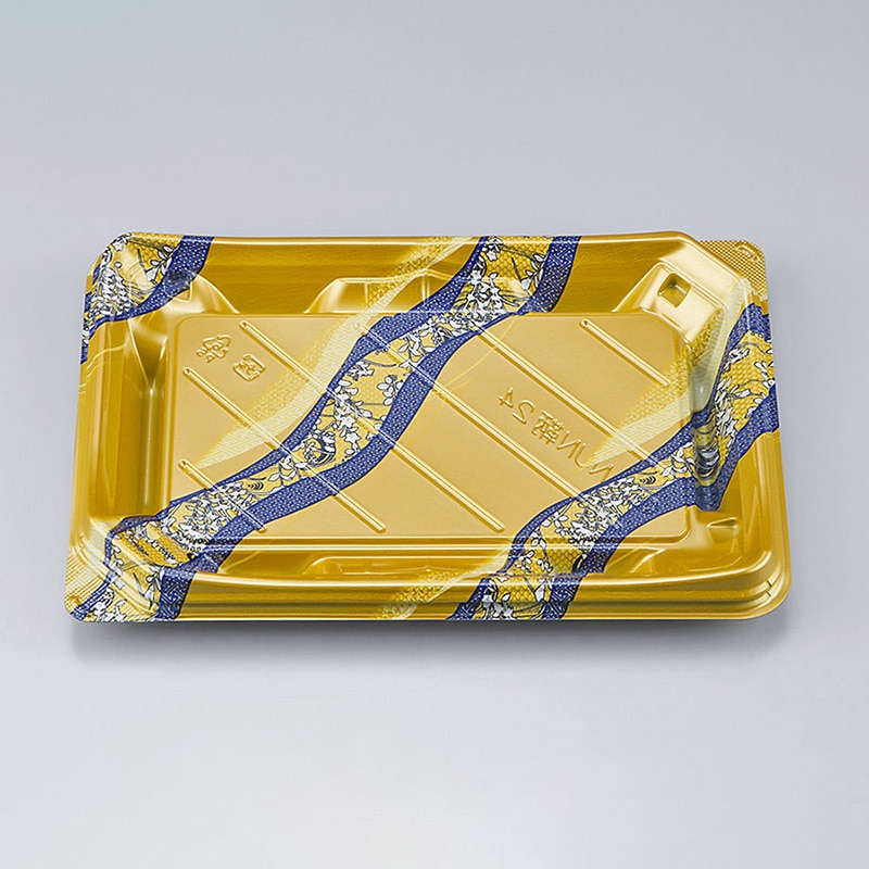 シーピー化成 寿司容器 NUN鞆 本体 24 さや波 50枚/袋(ご注文単位16袋)【直送品】