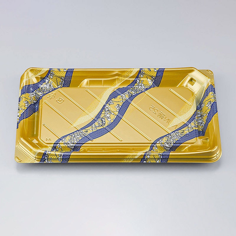 シーピー化成 寿司容器 NUN鞆 本体 25 さや波 50枚/袋(ご注文単位12袋)【直送品】