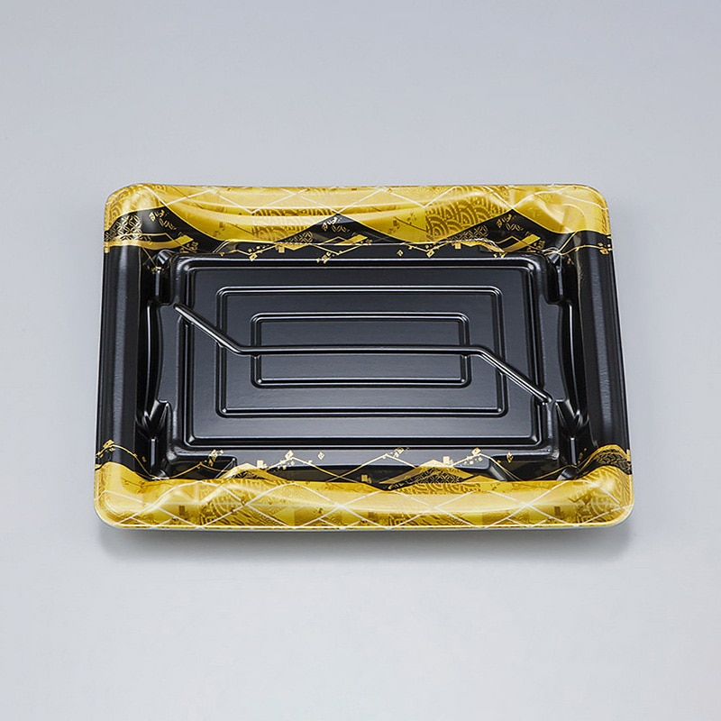 シーピー化成 寿司容器　SF鮨板　本体 23 菱蒔絵 50枚/袋（ご注文単位24袋）【直送品】