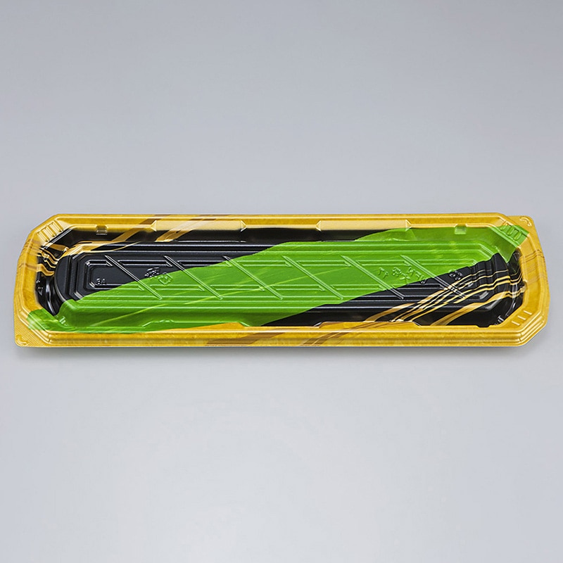 シーピー化成 寿司容器　UFN大将　本体 17 水面笹金 50枚/袋（ご注文単位6袋）【直送品】