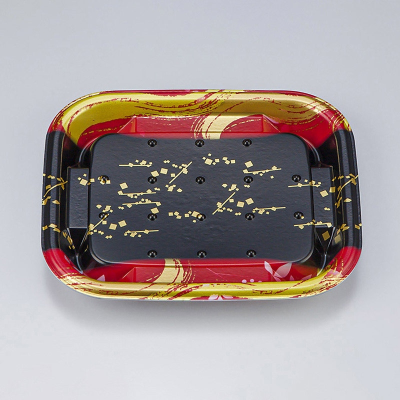 シーピー化成 米飯容器 TNえにし 本体 13 筆蒔絵 50枚/袋(ご注文単位32袋)【直送品】