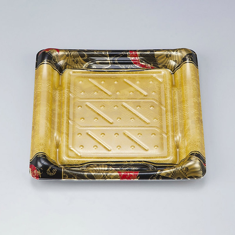 シーピー化成 寿司容器 SFうま皿 本体 33 金祥扇 50枚/袋(ご注文単位12袋)【直送品】