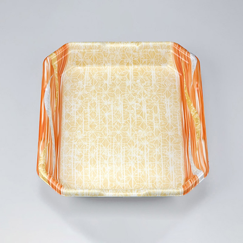 シーピー化成 精肉用トレー L-カク2.5 滝川橙 50枚/袋(ご注文単位8袋)【直送品】