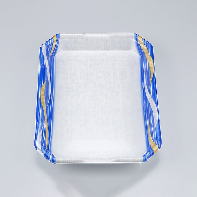 >シーピー化成 精肉用トレー L-カク3.5 滝川青 50枚/袋(ご注文単位6袋)【直送品】