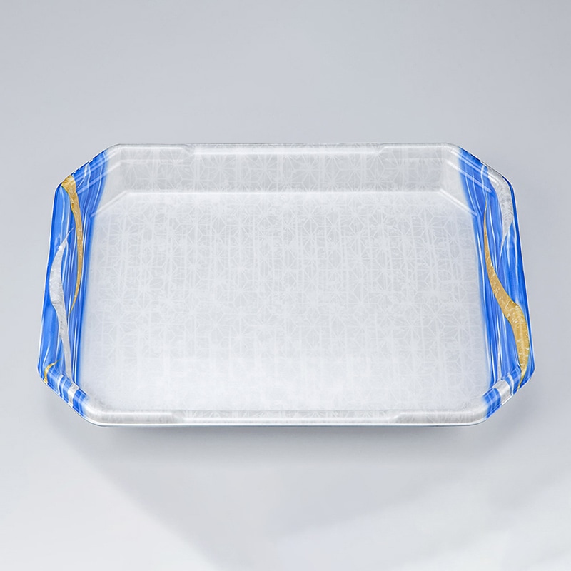 シーピー化成 精肉用トレー L-カク4 滝川青 50枚/袋(ご注文単位6袋)【直送品】