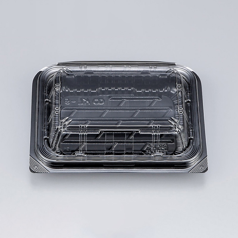 シーピー化成 食品容器 嵌合フードパック KL-9(N) 黒 50枚/袋