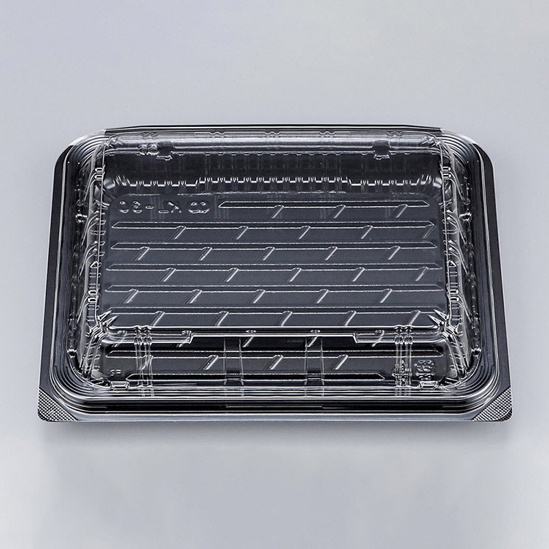 シーピー化成 嵌合フードパック KL-30（N） 黒 50枚/袋（ご注文単位18袋）【直送品】