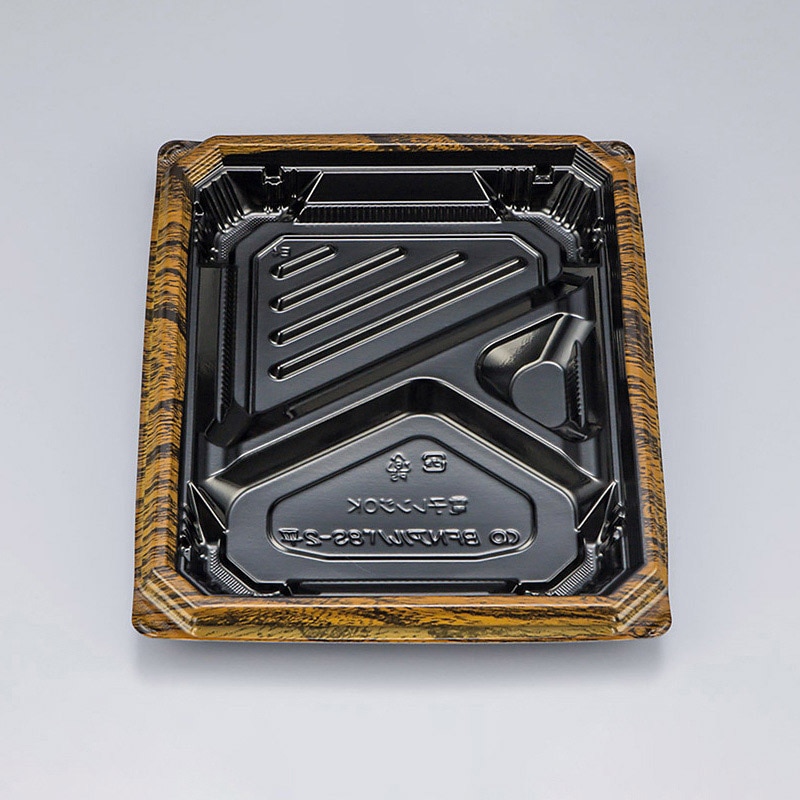 シーピー化成 弁当容器 BFNアルバ 本体 8S-2平 グリル 50枚/袋(ご注文単位12袋)【直送品】