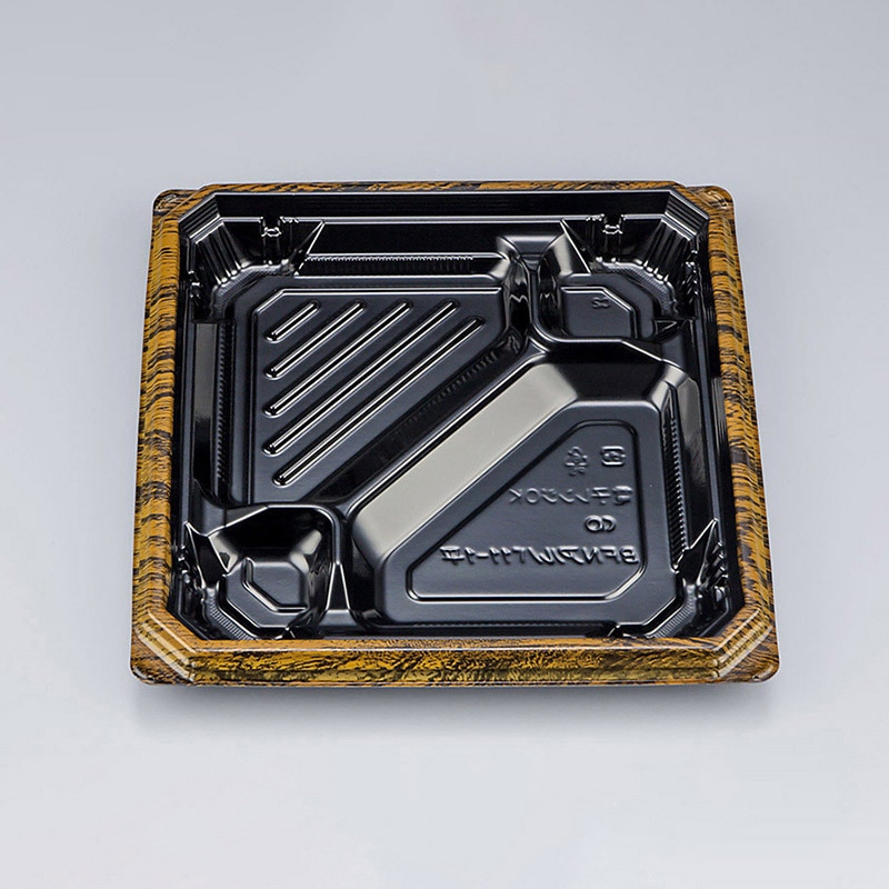 シーピー化成 弁当容器 BFNアルバ 本体 11-1平 グリル 50枚/袋(ご注文単位8袋)【直送品】