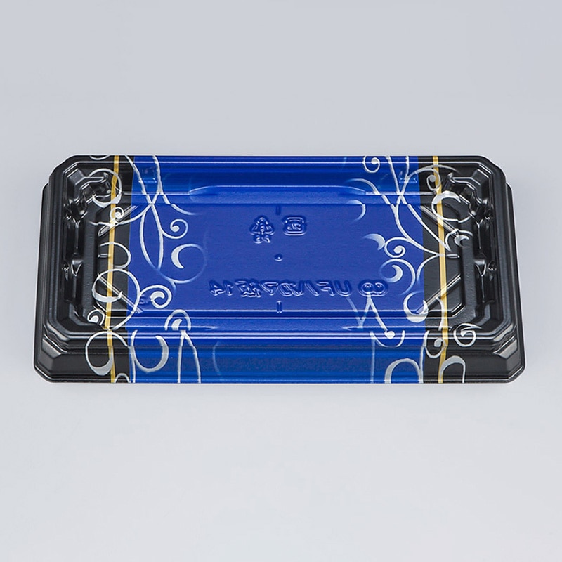 シーピー化成 寿司容器 UFハカマ板 本体 14 みつる青 50枚/袋(ご注文単位20袋)【直送品】