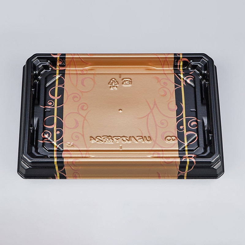 >シーピー化成 寿司容器 UFハカマ板 本体 24 みつる金 50枚/袋(ご注文単位12袋)【直送品】