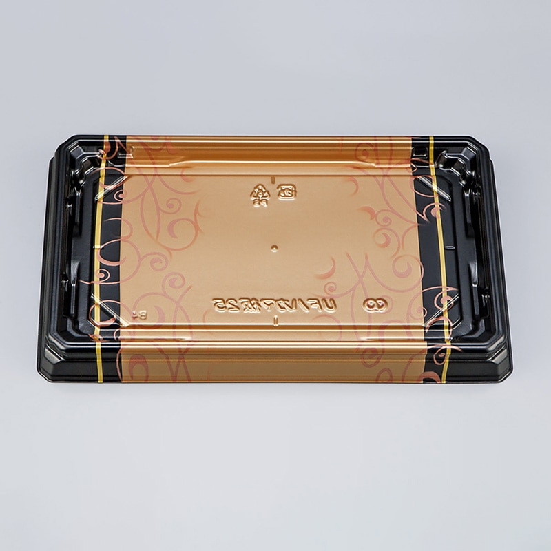 >シーピー化成 寿司容器 UFハカマ板 本体 25 みつる金 50枚/袋(ご注文単位12袋)【直送品】