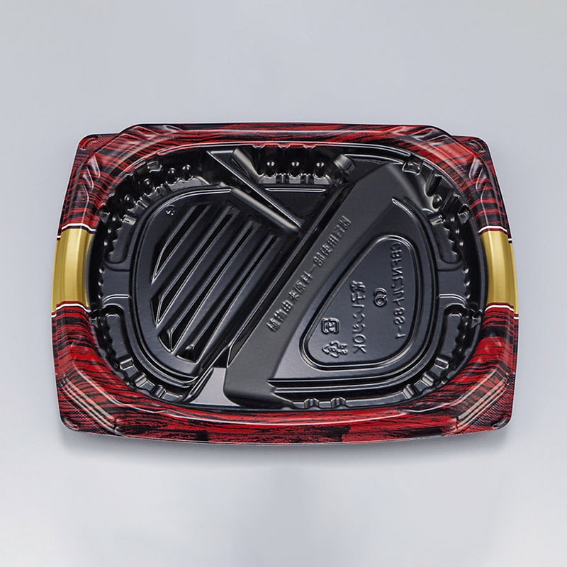 シーピー化成 弁当容器 CBFNビルト 本体 8S-1ボルドG 50枚/袋(ご注文単位12袋)【直送品】