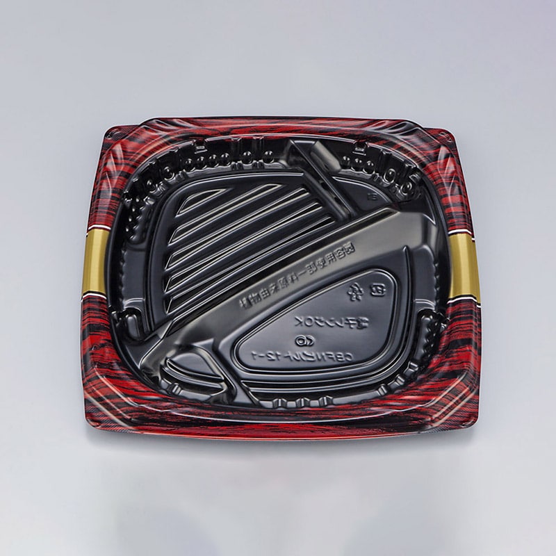 シーピー化成 弁当容器　CBFNビルト　本体  12-1ボルドG 50枚/袋（ご注文単位8袋）【直送品】