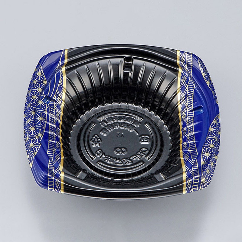 シーピー化成 丼容器　CBFまど味　本体 16 いづつ青 50枚/袋（ご注文単位18袋）【直送品】