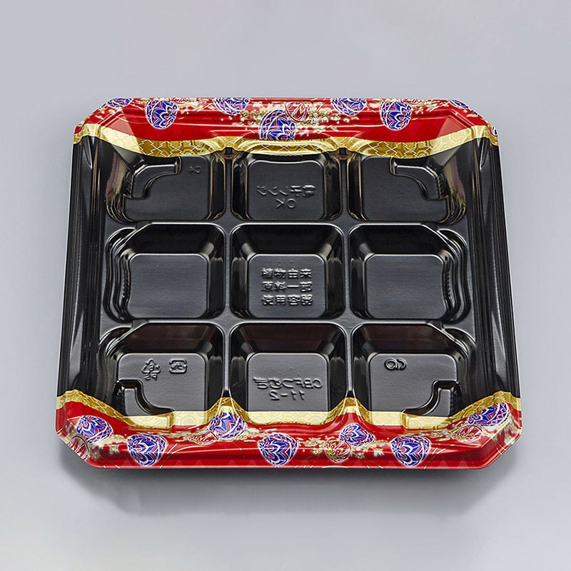 シーピー化成 弁当容器　CBFつむぎ　本体 11-2 紅てまり 50枚/袋（ご注文単位12袋）【直送品】