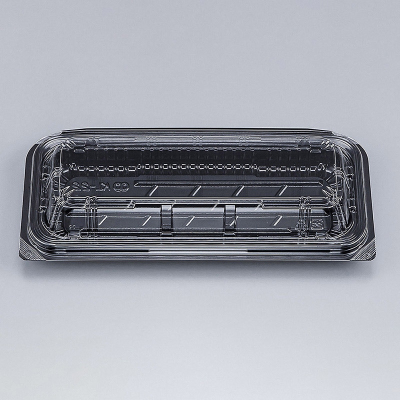 シーピー化成 嵌合フードパック KL-22 黒 50枚/袋(ご注文単位24袋)【直送品】