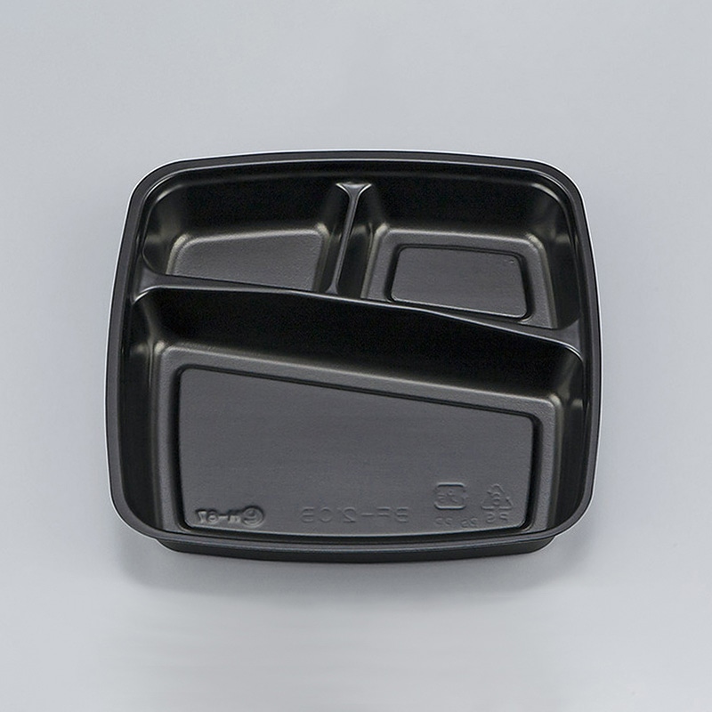 シーピー化成 弁当容器 BF-210-B 中仕切 黒 50枚/袋