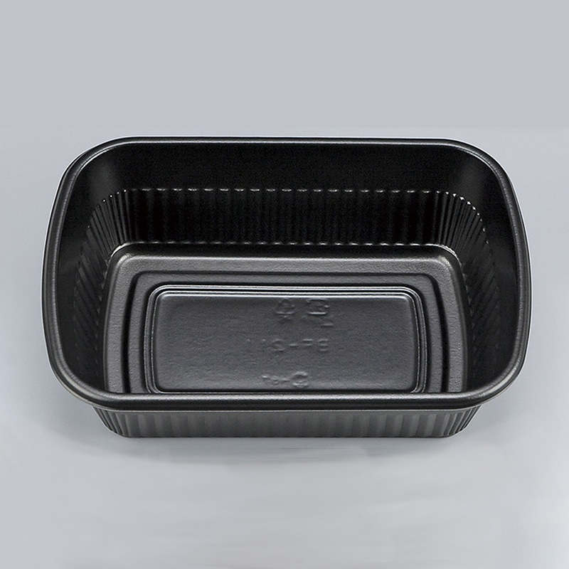 シーピー化成 弁当容器 BF-211 本体 黒 50枚/袋