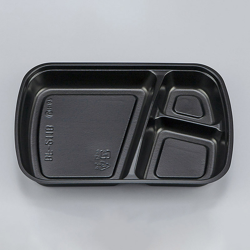 シーピー化成 弁当容器 BF-211-B 中仕切 黒 50枚/袋