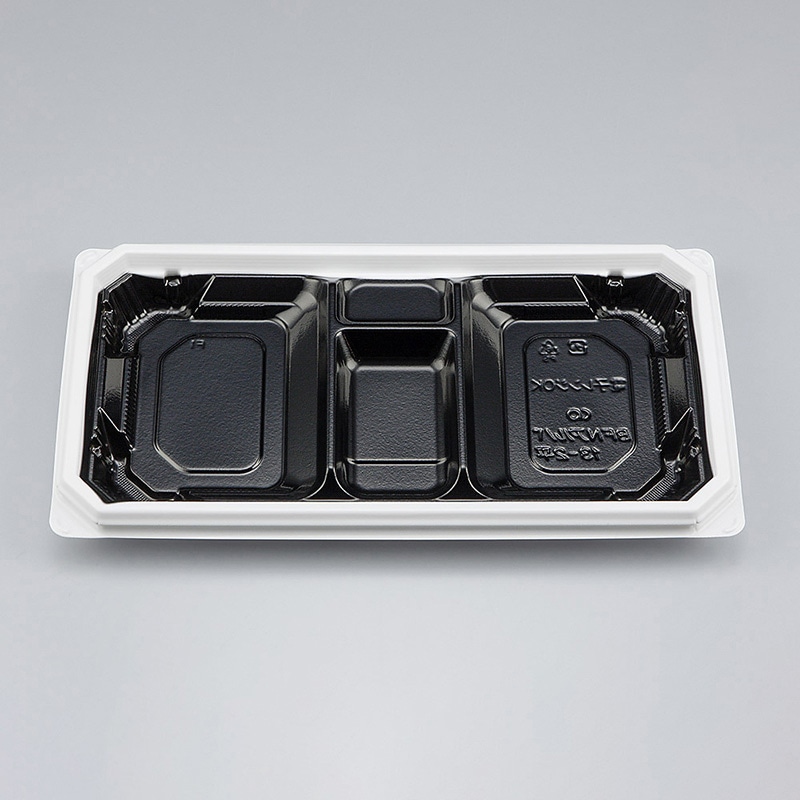 シーピー化成 弁当容器 BFNアルバ 本体 13-2平 BW 50枚/袋(ご注文単位6袋)【直送品】