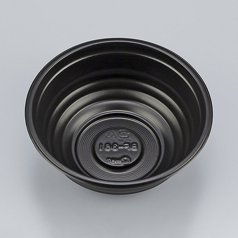 シーピー化成 丼容器 BF-361 本体 黒 50枚/袋