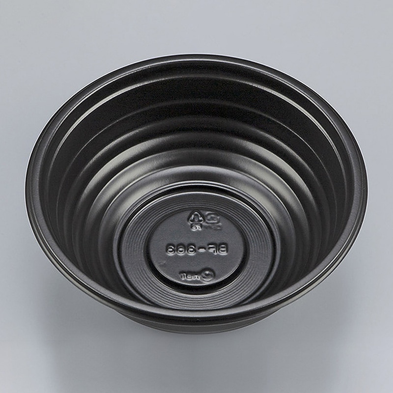 シーピー化成 丼容器 BF-363 本体 黒 50枚/袋